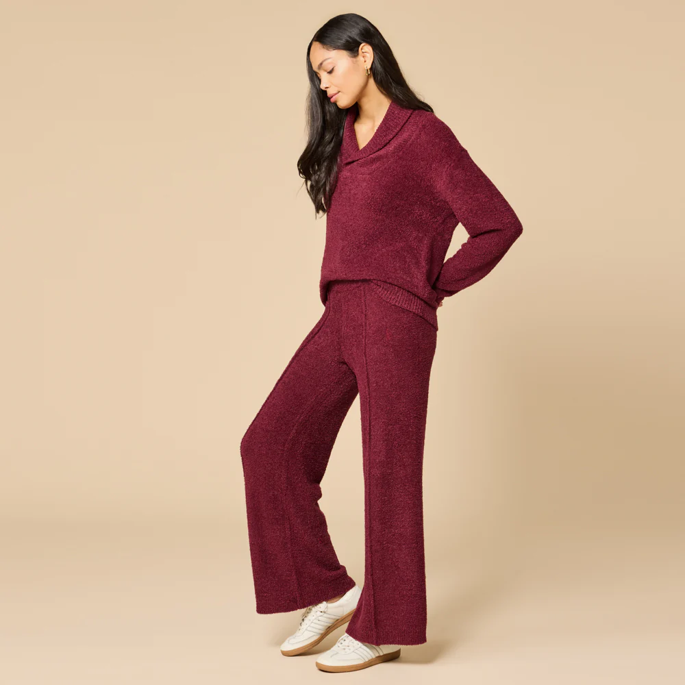 Ultra-Marshmallow Shawl Collar with Pintuck Pant - Image 3