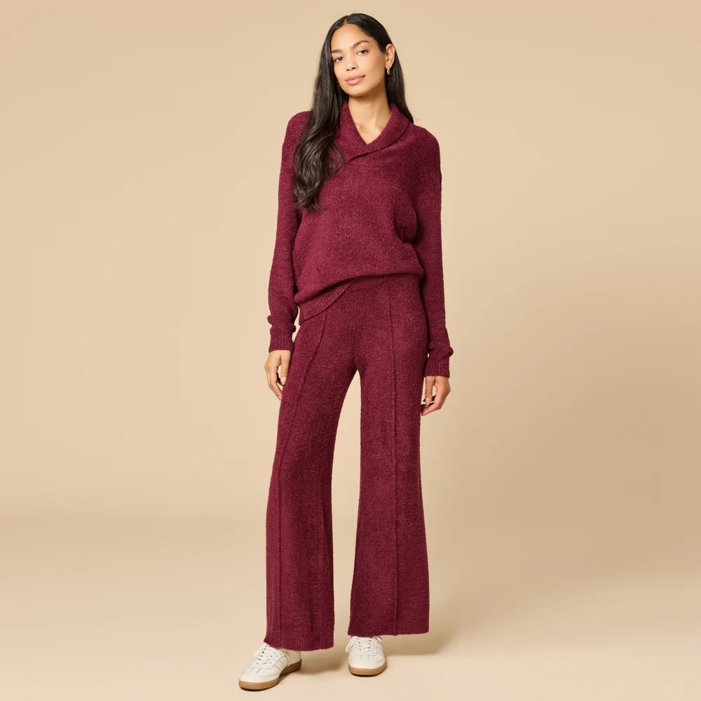 Ultra-Marshmallow Shawl Collar with Pintuck Pant - Image 4