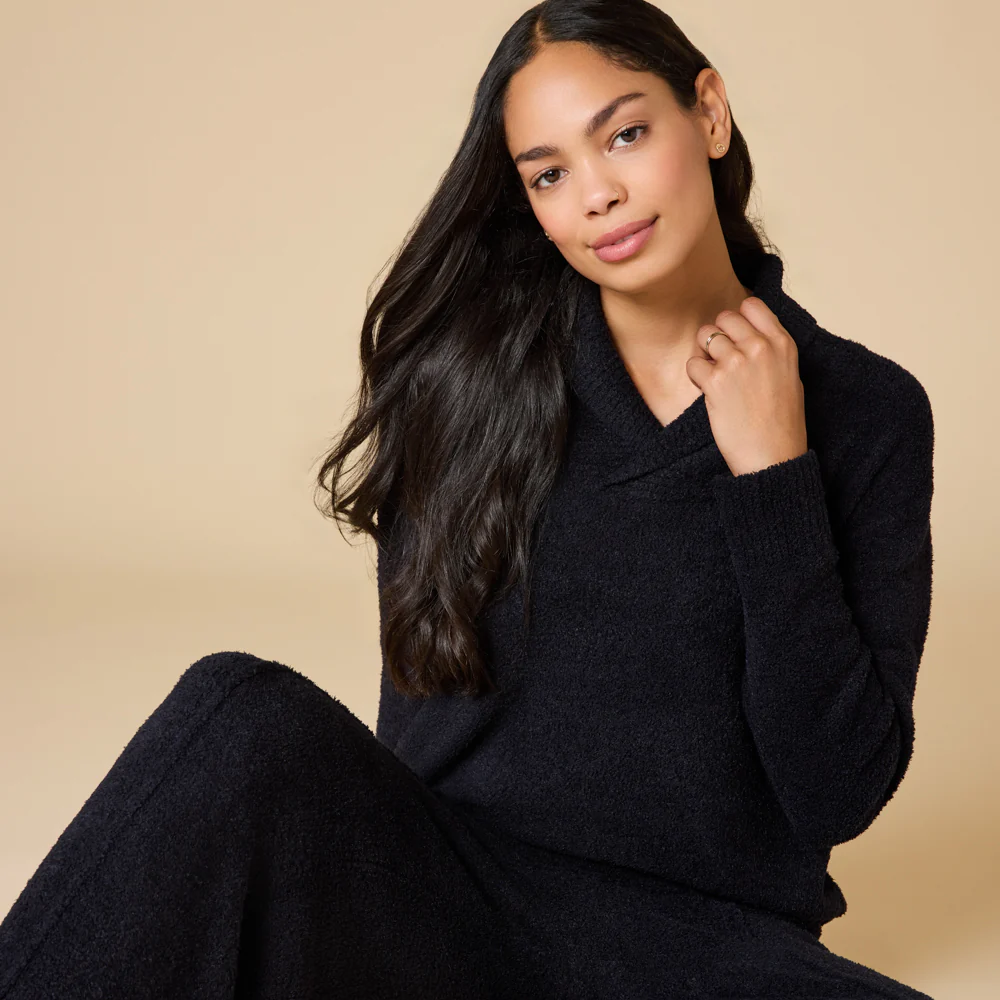 Ultra-Marshmallow Shawl Collar with Pintuck Pant - Image 7