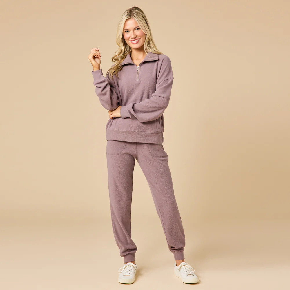 Vintage Velvet 1/4 Zip with Jogger - Image 16