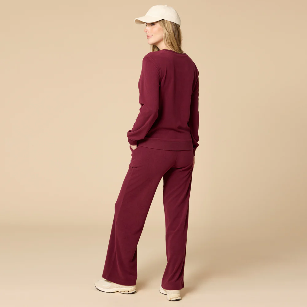 Vintage Velvet V-Neck with Wide Leg Pant - Image 14