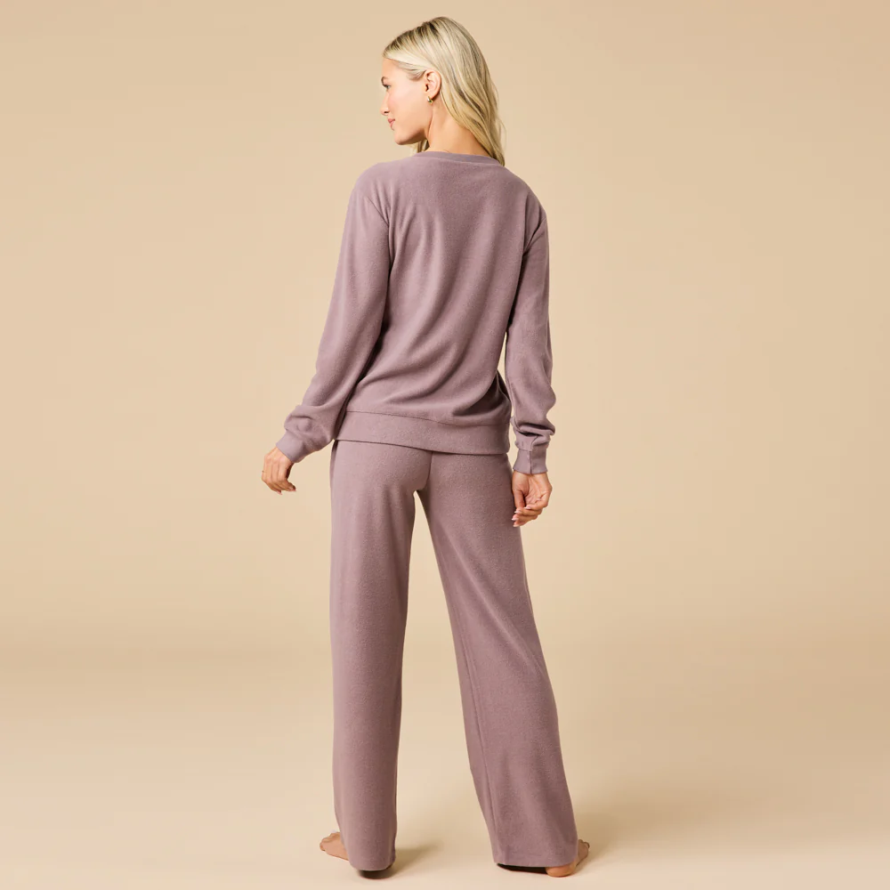Vintage Velvet V-Neck with Wide Leg Pant - Image 22