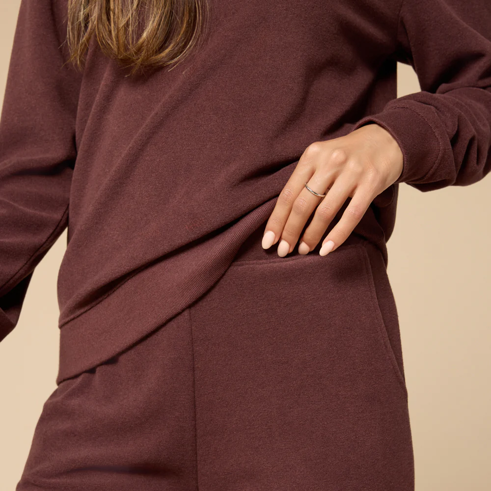 Vintage Velvet V-Neck with Wide Leg Pant - Image 4